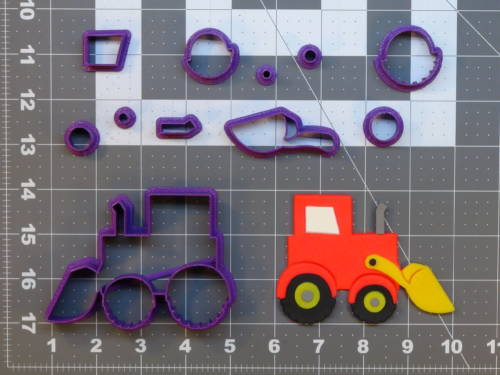 Bulldozer 266-B875 Cookie Cutter Set 4 inch