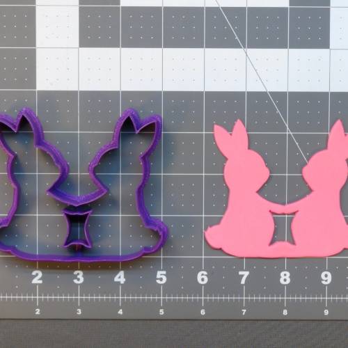 Bunnies Holding Hands 266-606 Cookie Cutter 4 inch