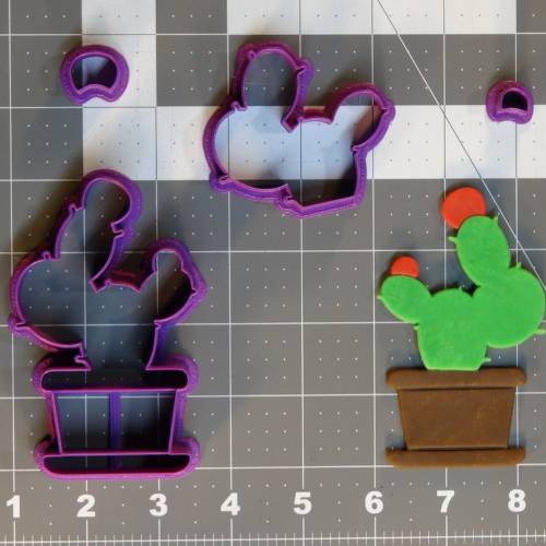 Cactus Plant 266-C371 Cookie Cutter Set 4 inch