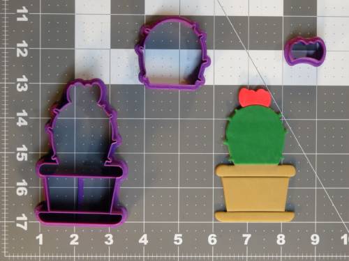 Cactus Plant 266-C373 Cookie Cutter Set 4 inch