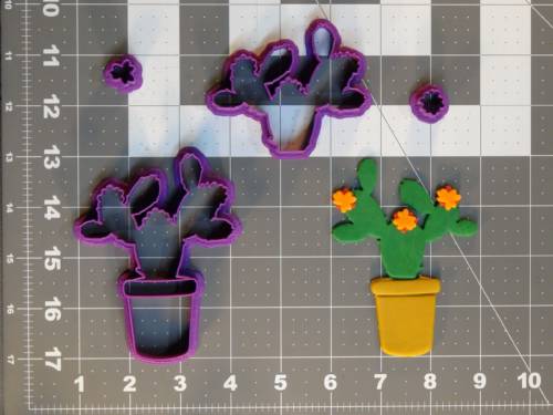 Cactus Plant 266-C376 Cookie Cutter Set