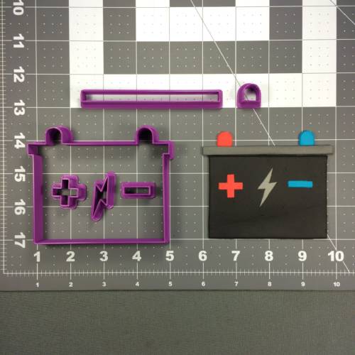 Car Battery 266-242 Cookie Cutter Set 4 inch
