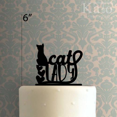 Cat Lady 225-296 Cake Topper