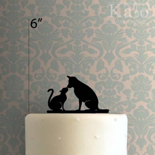 Cat and Dog 225-421 Cake Topper