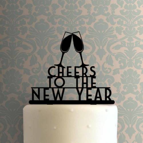 Cheers to the New Year 225-967 Cake Topper