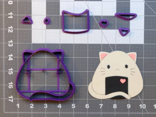 Cat Rice Ball 266-A438 Cookie Cutter Set 4 inch