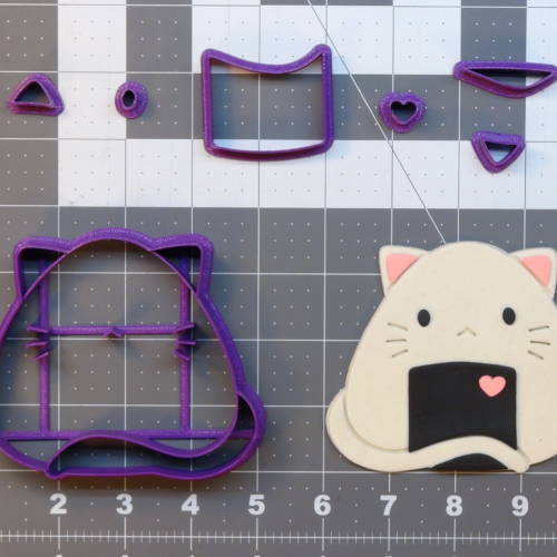 Cat Rice Ball 266-A438 Cookie Cutter Set 4 inch