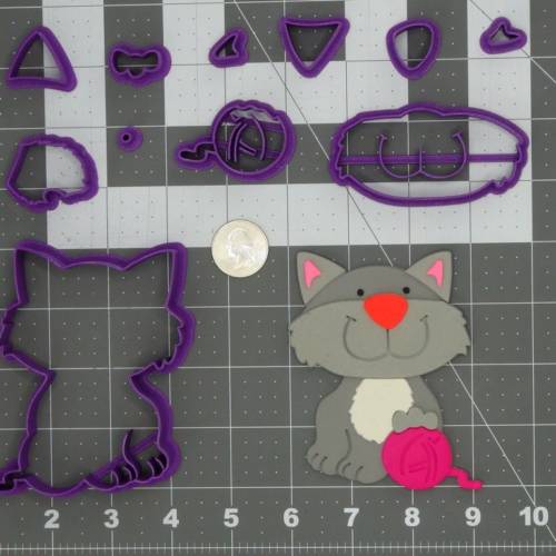 Cat with Yarn 266-C955 Cookie Cutter Set 4 inch