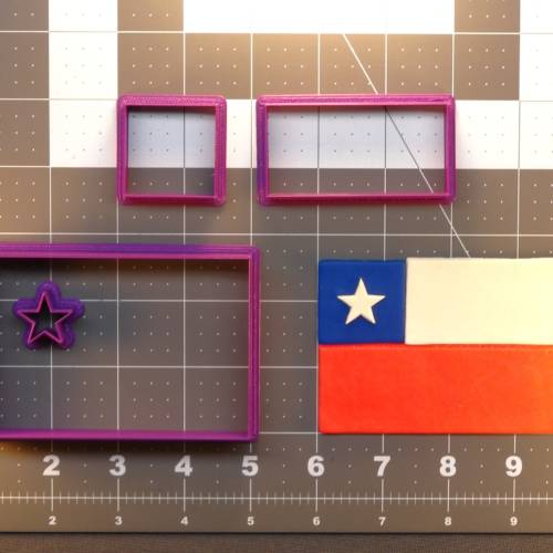 Chile Flag 266-431 Cookie Cutter Set 4 inch