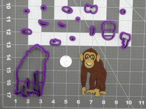 Chimpanzee Body 266-D026 Cookie Cutter Set 4 inch