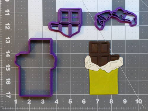 Chocolate Bar 266-A934 Cookie Cutter Set 4 inch