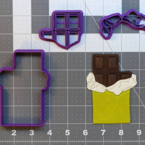 Chocolate Bar 266-A934 Cookie Cutter Set 4 inch