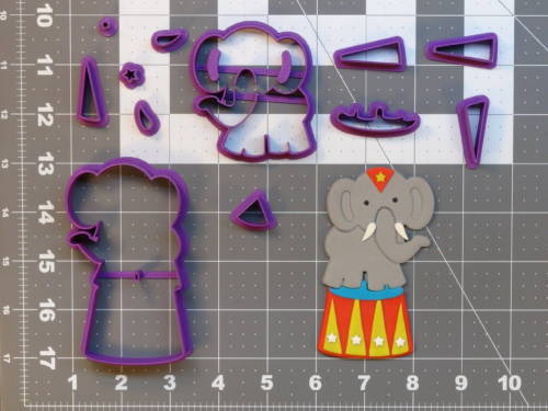 Circus Elephant 266-A920 Cookie Cutter Set 4 inch