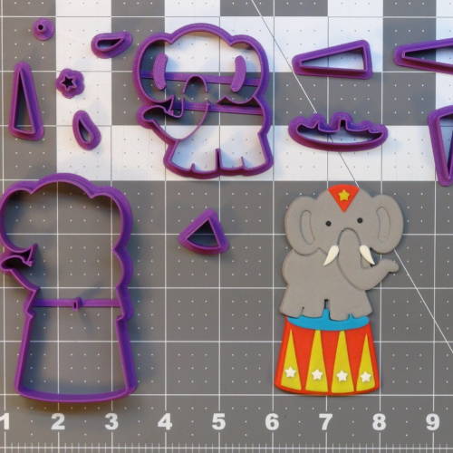 Circus Elephant 266-A920 Cookie Cutter Set 4 inch