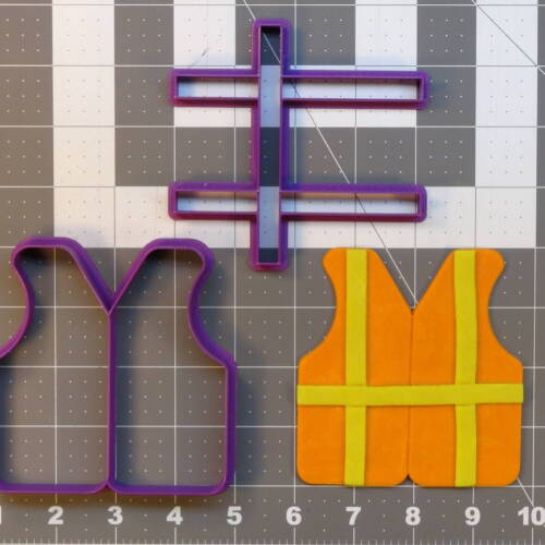 Construction Vest 266-A714 Cookie Cutter Set 4 inch