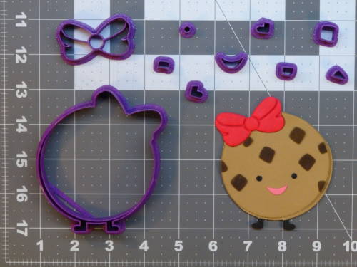 Cookie with Bow 266-B955 Cookie Cutter Set 4 inch