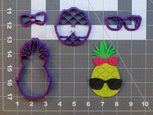 Cool Pineapple 266-B806 Cookie Cutter Set 4 inch