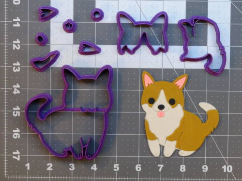 Corgi 266-B956 Cookie Cutter Set 4 inch