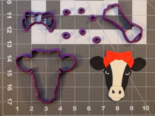 Cow Face 266-C167 Cookie Cutter Set 4 inch