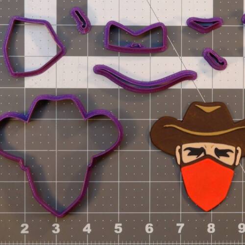 Cowboy Bandit 266-C169 Cookie Cutter Set 4 inch
