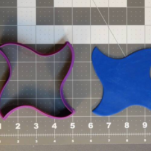 Curved Four Point Ninja Star 266-A621 Cookie Cutter 4 inch