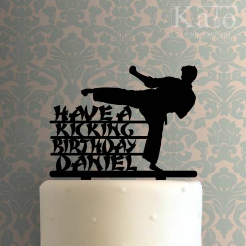 Custom Karate Happy Birthday 225-756 Cake Topper