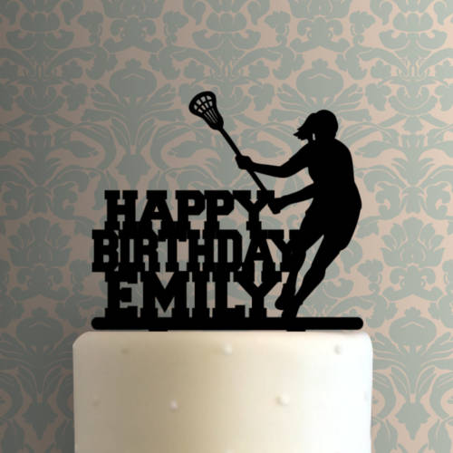 Custom Lacrosse 225-916 Cake Topper