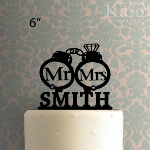 Custom Mr and Mrs 225-064 Cake Topper