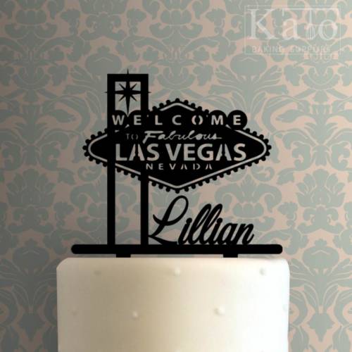 Custom Welcome to Fabulous Las Vegas 225-754 Cake Topper