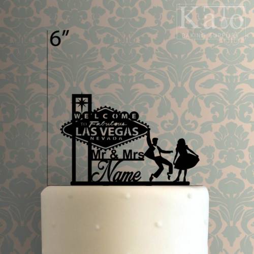 Custom Welcome to Fabulous Las Vegas Nevada Sign Wedding 225-041 Cake Topper