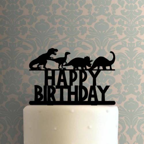 Dinosaur Happy Birthday 225-A004 Cake Topper