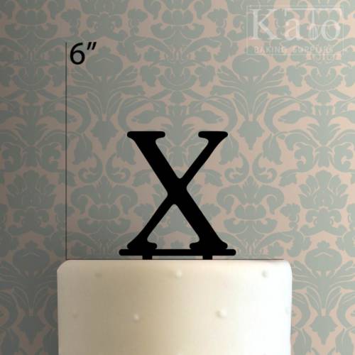 Greek Alphabet Chi 225-602 Cake Topper