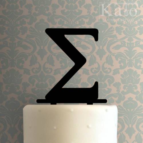 Greek Alphabet Sigma 225-618 Cake Topper