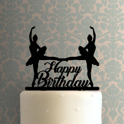 Happy Birthday Ballet Dancers 225-A046 Cake Topper