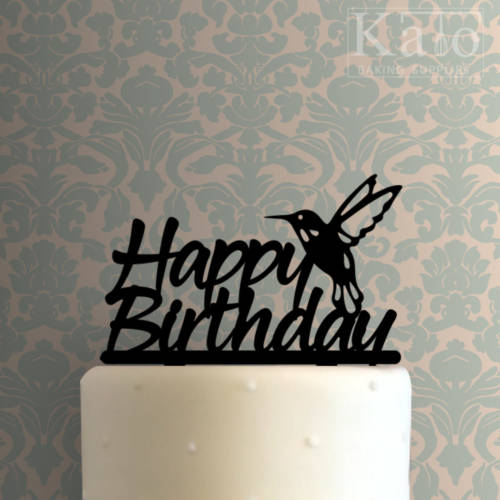 Happy Birthday Hummingbird 225-874 Cake Topper