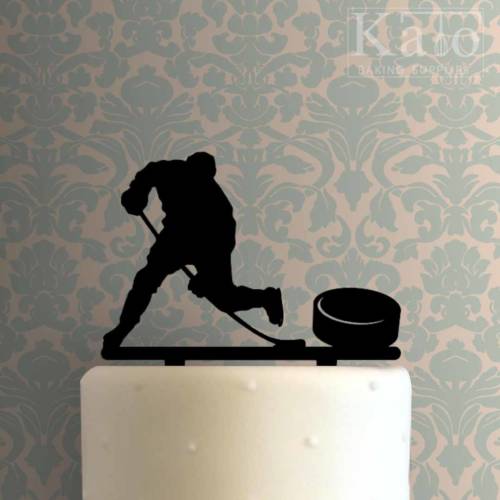 Hockey Player with Puck 225-857 Cake Topper