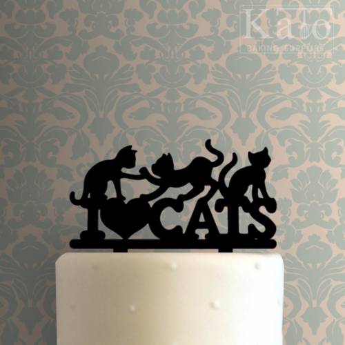 I Love Cats 225-637 Cake Topper