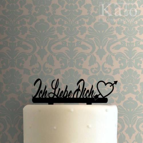 Ich Liebe Dich - I Love You 225-337 Cake Topper