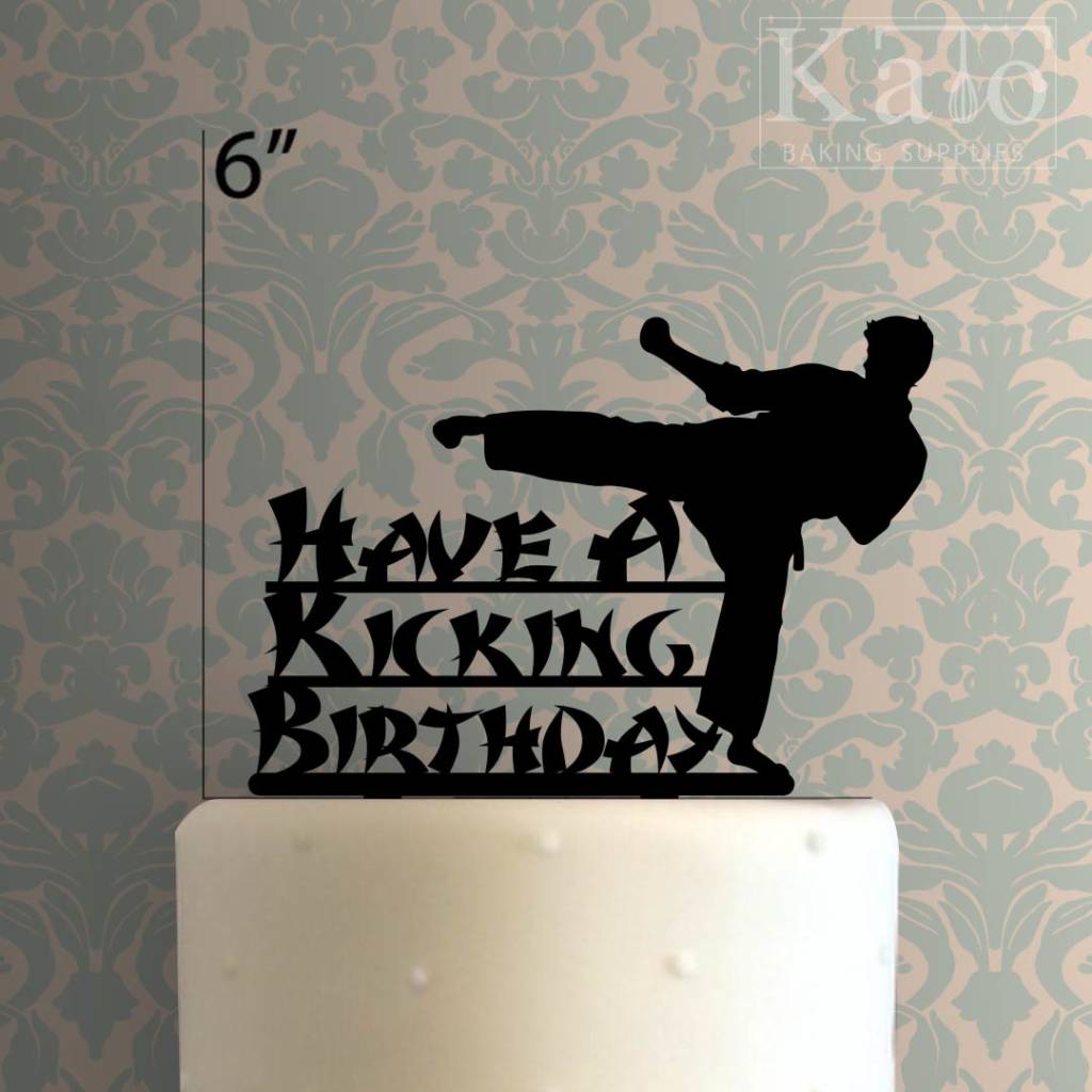 Karate Happy Birthday 225-008 Cake Topper 