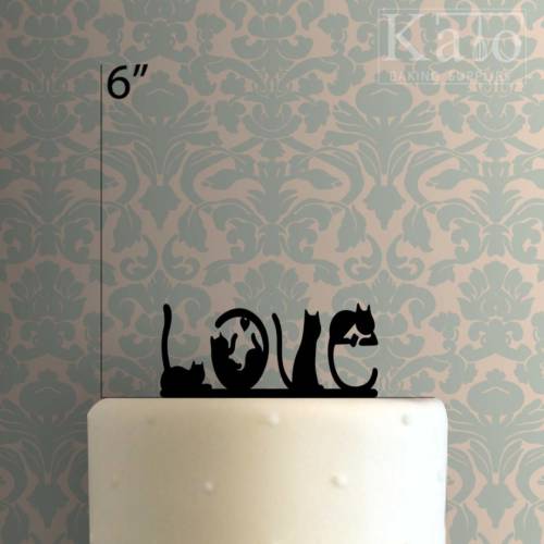 Love Cats 225-104 Cake Topper