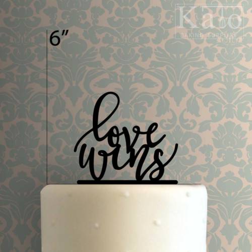 Love Wins 225-144 Cake Topper