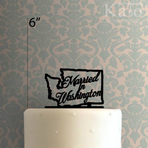 Married in Washington 225-472 Cake Topper