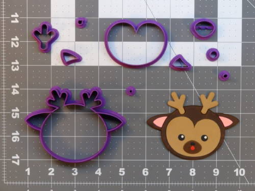 Cute Deer 266-B053 Cookie Cutter Set 4 inch