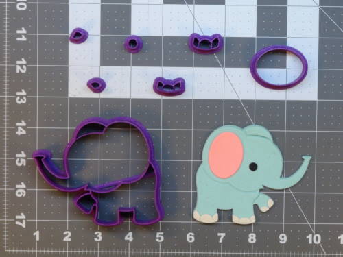 Cute Elephant 266-B805 Cookie Cutter Set 4 inch