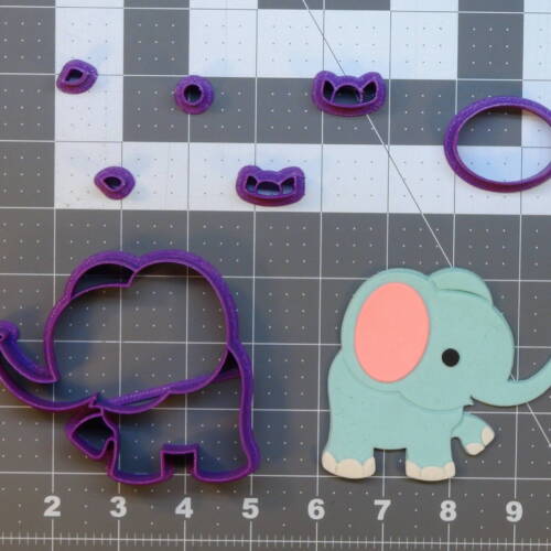 Cute Elephant 266-B805 Cookie Cutter Set 4 inch