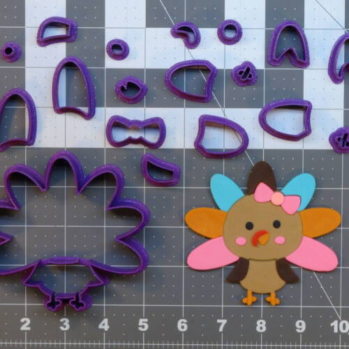Cute Girl Turkey 266-B958 Cookie Cutter Set 4 inch