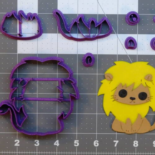 Cute Lion 266-B880 Cookie Cutter Set 4 inch