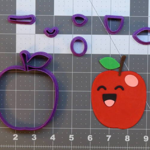 Cute Red Apple 266-B804 Cookie Cutter Set 4 inch
