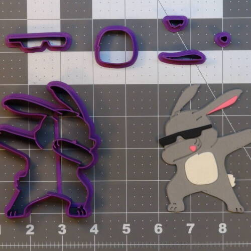 Dabbing Rabbit 266-A704 Cookie Cutter Set 4 inch