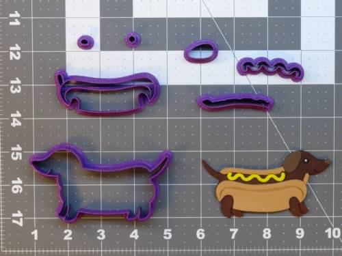 Dachshund Hotdog 266-992 Cookie Cutter Set 4 inch